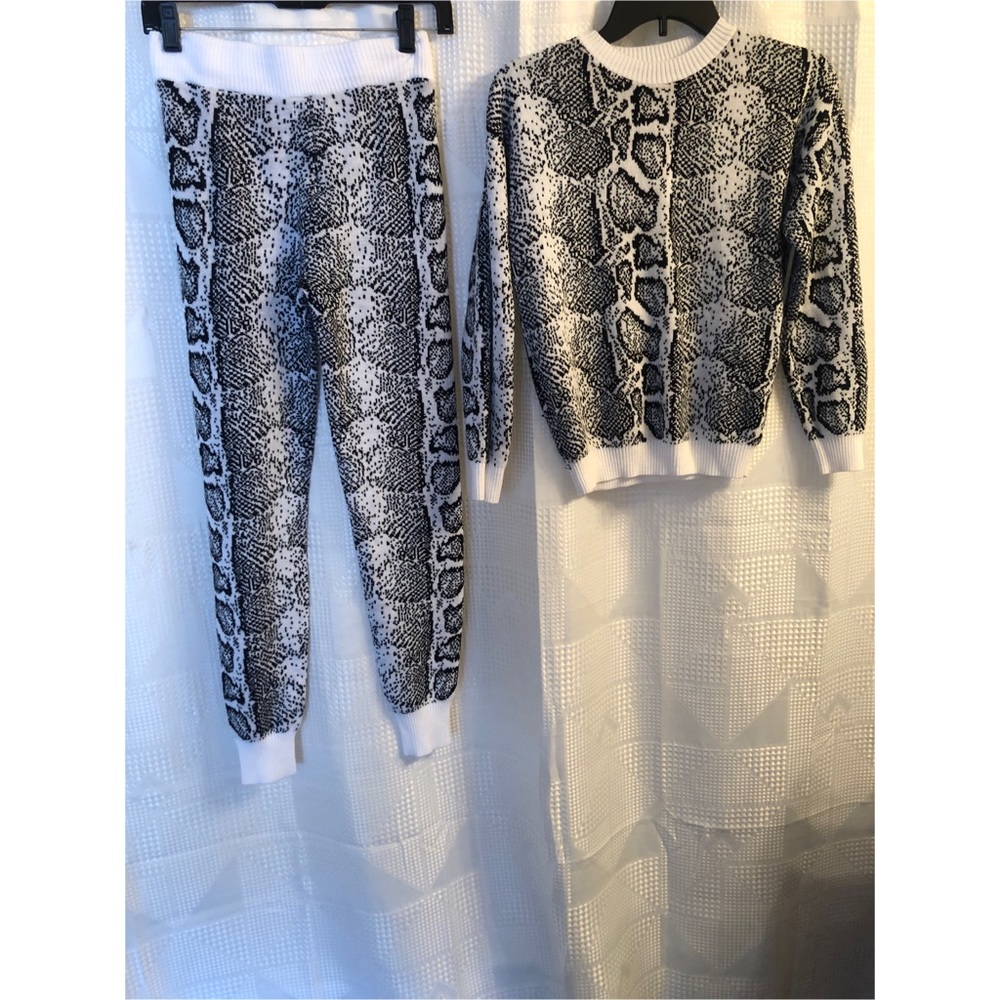 Only worn once!! Snake print two piece